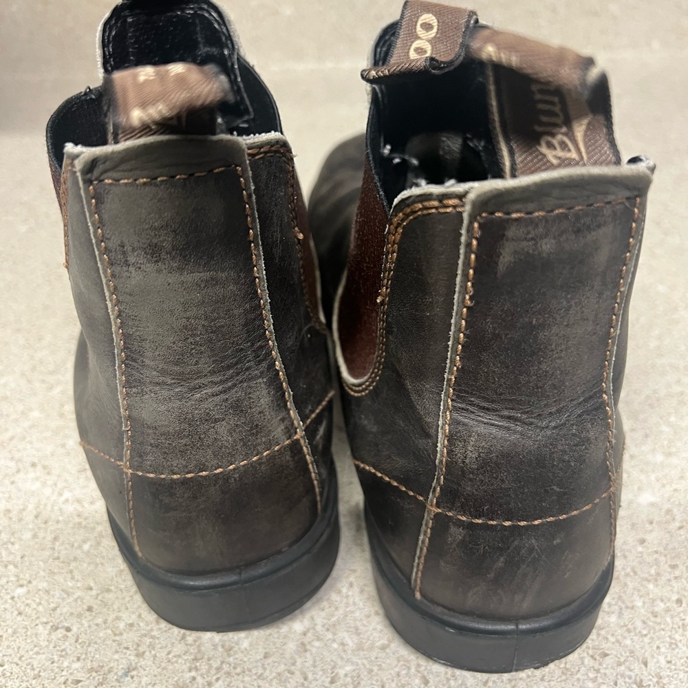 Blundstone Men's Dark Brown and Black Leather Boots - Picture 5 of 10